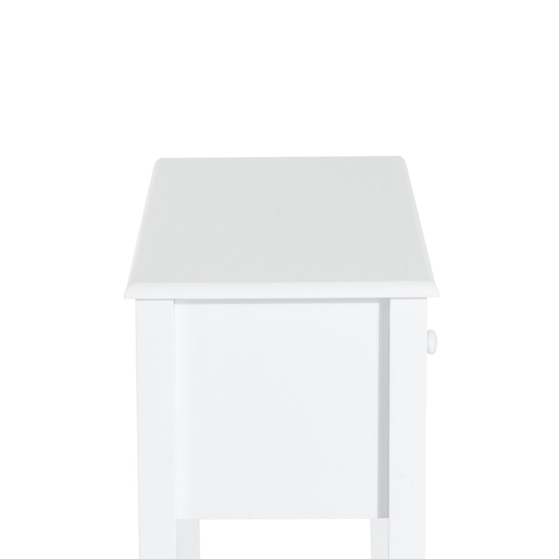 Consolle da Ingresso con 3 Cassetti 100x32x85 cm Bianco  