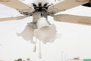 Ventilatore da Soffitto con 5 Pale e Lampada Ø130cm 3 Velocità  Kooper Windy