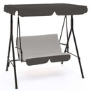 Dondolo da Giardino 2 Posti in Ferro Taddei Maiorca Grigio Scuro