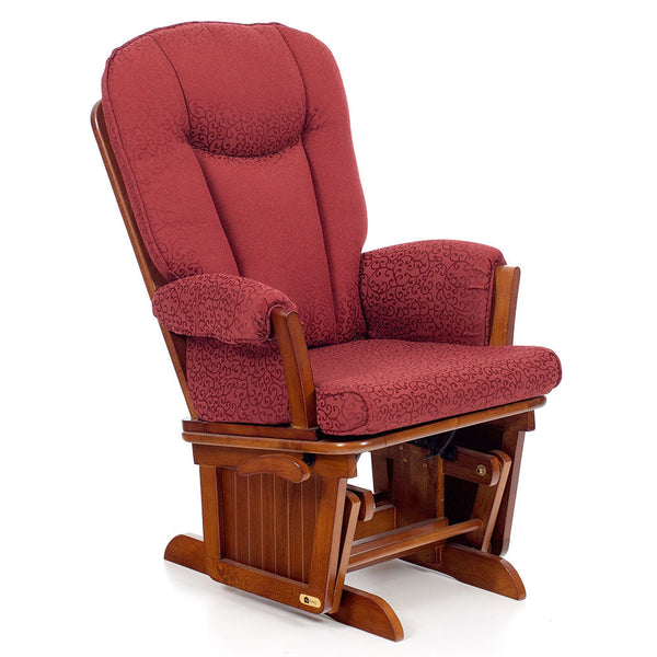 online Fauteuil à bascule en bois massif avec coussin Dorothy Bordeaux
