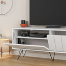 Mobile TV 2 Ante 3 Ripiani 57x139x36 cm in MDF Piccadilly Bianco