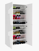 Scarpiera 4 Ante Battenti 81,2x39,2x167,6 cm Ping Bianco Lucido