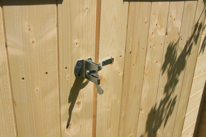 Casette Box da Giardino in Legno Porta Utensili 198x198x228 cm con Porta e Finestra Ecla Regis Larice