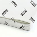 Topper Memory Con Fodera in Poliestere e Carbonio Bianco Varie Misure