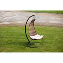 Dondolo da Giardino Pensile in Polyrattan 1 posto Pendent Noce