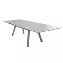 Tavolo Zante Allungabile 200/300x110x75 h cm in Alluminio Tortora