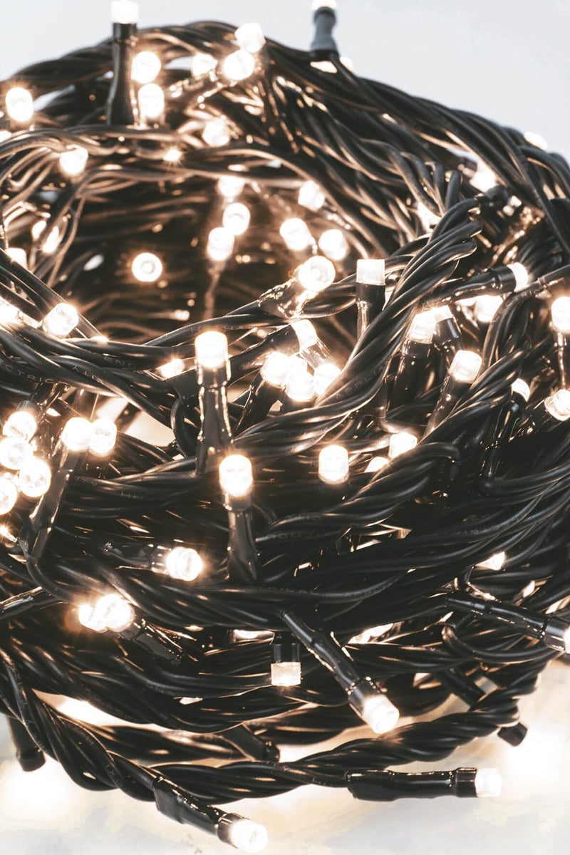 Luci di Natale 180 LED 8,1m Bianco Caldo da Esterno-Interno Soriani