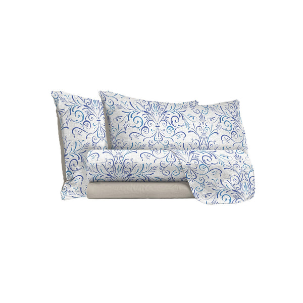 Parure de lit avec impression dessus et dessous et taies d'oreiller Ornato Tex sconto