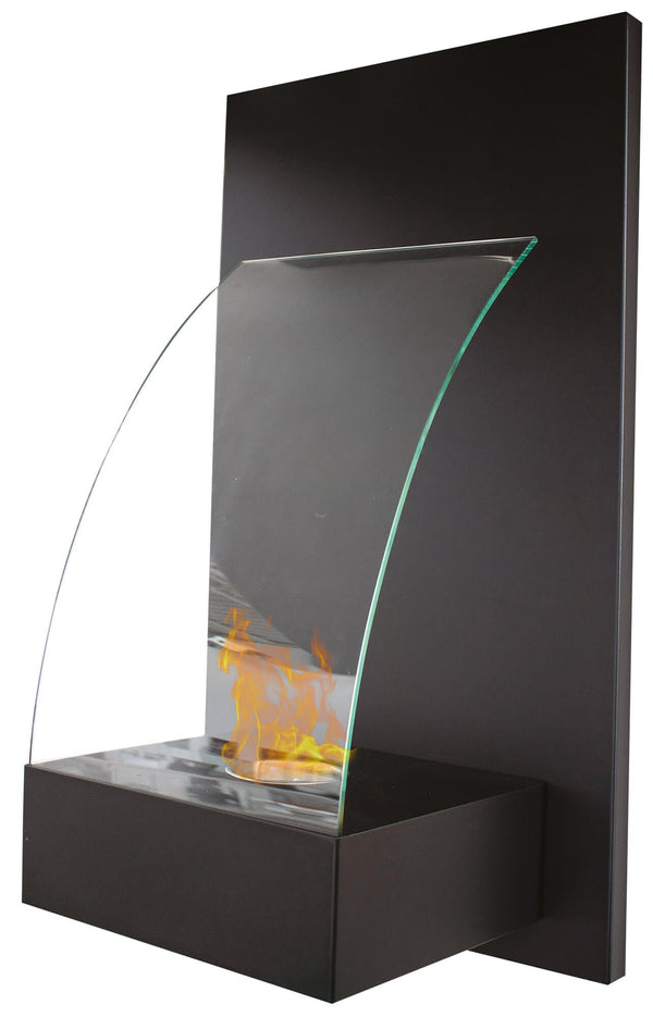 sconto Cheminée Bioéthanol Murale 60x40 cm Karlsen Soave Noir