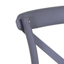 Sedia da Giardino in Plastica Cross Grigio