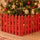 Staccionata per Albero di Natale 40x29,5x1 cm Recinto Decorativo Rosso