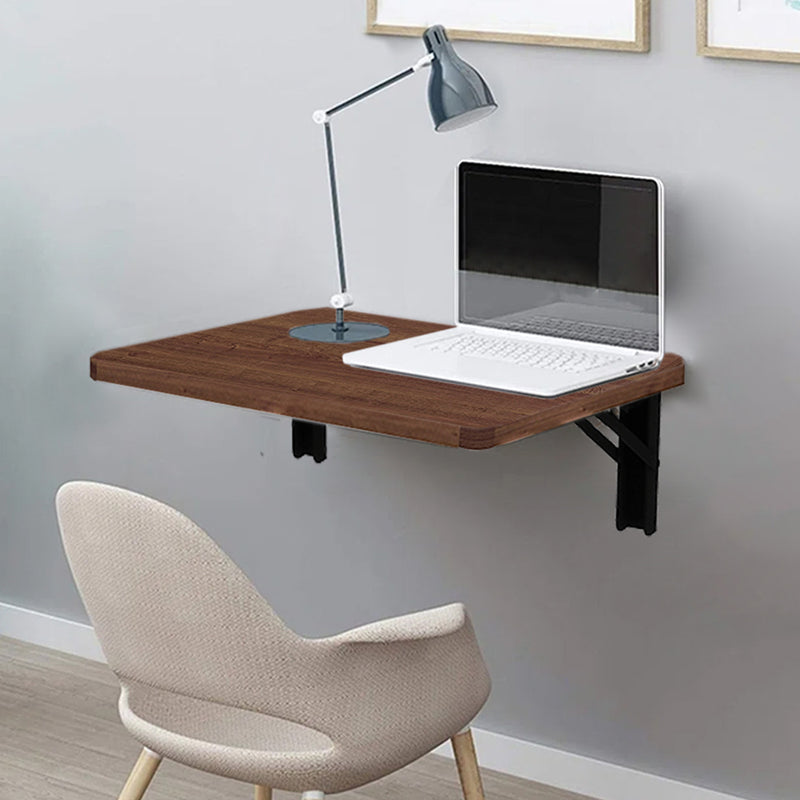 Tavolo Salvaspazio Pieghevole da Parete 60x40 cm in MDF Noce      