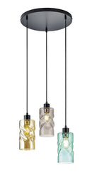 Lampada a Sospensione da Interno Attacco E27 in Metallo Nero Opaco