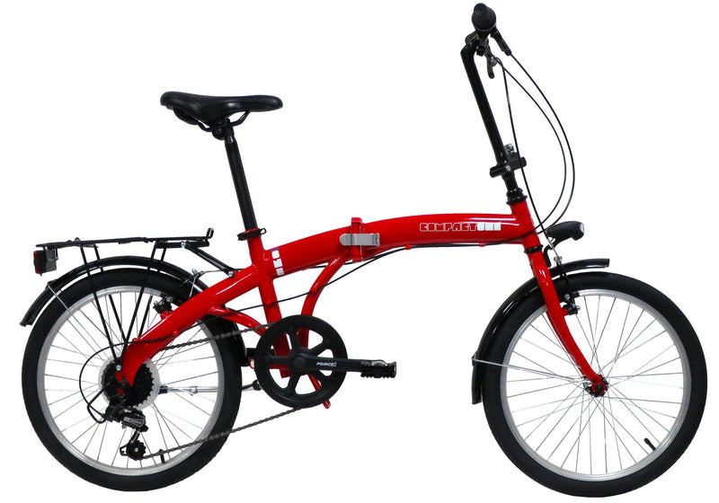 Bicicletta Folding Pieghevole 20” 7V in Acciaio Rossa