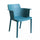Fauteuil Cathy 60x58x76,5 cm en polypropylène vert pétrole