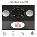 Tapis Roulant Elettrico Senza Manubrio 133x50x13 cm Display LED e Telecomando Nero