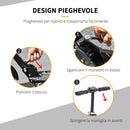 Monopattino Pieghevole 100x39x80-103,5 cm con Freno a Disco in Alluminio Nero