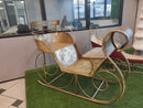 Slitta in Metallo oro cm 160x84xh115