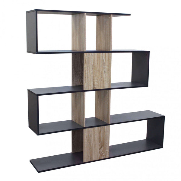Bibliothèque Adrianne 145x29x145 h cm en aggloméré bilaminé anthracite online