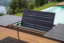 Tavolo Allungabile da Giardino 200/300x102x75 cm Porto Ercole in Alluminio Antracite