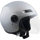 Casco Demi-Jet per Scooter Visiera Lunga SKA-P 1LH Urban Silver Metal Varie Misure