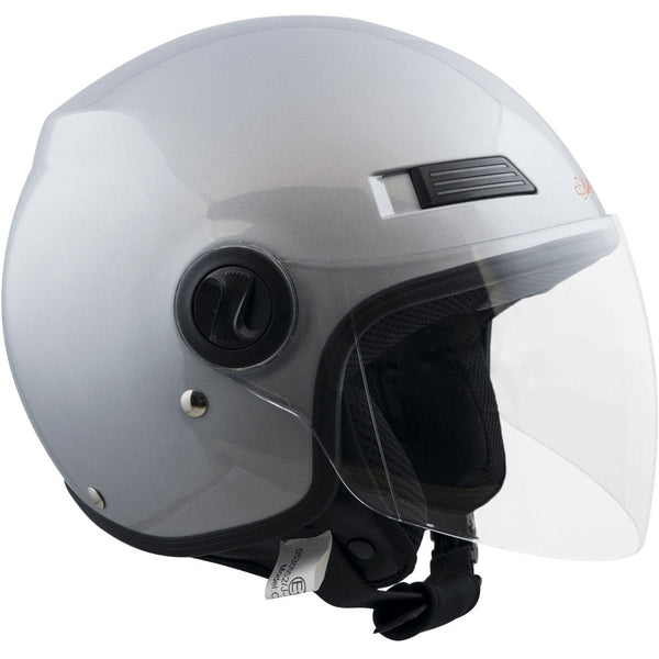 prezzo Casque Scooter Demi-Jet Visière Longue Ska-P 1 LH Metropoli Silver Metal