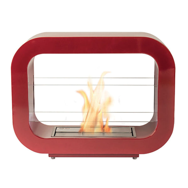 prezzo Cheminée Bioéthanol au Sol 47x60 cm Karlsen Imola Rouge