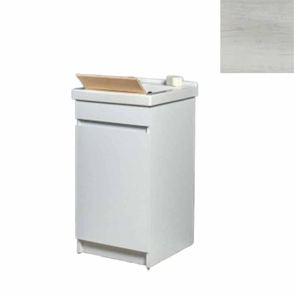 Mobile Lavatoio in Ceramica 1 Anta con Strofinatoio in Legno Massello 45x50x86A cm Olmo Bianco online