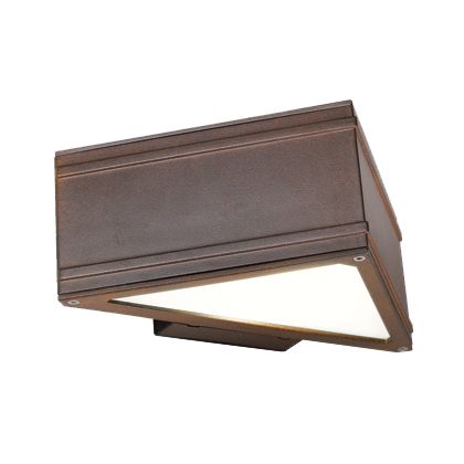 Applique Murale Horizontale avec Led Couleur Corten pour l'Extérieur Ligne Three Livos acquista