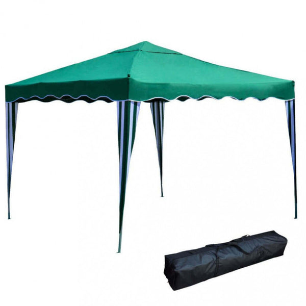 sconto Tonnelle Pliante 3x3 m en Acier Vert