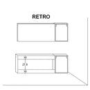 Mobile da Bagno sospeso Bali 01 Twist Platino TFT