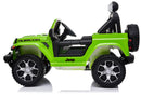 Macchina Elettrica per Bambini 12V Mp4 2 Posti con Licenza Jeep Wrangler Rubicon Verde