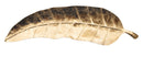 Svuota Tasche Foglia Long 38x3x11 cm in Ferro Oro