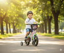 Bicicletta per Bambino 12" 2 Freni Gomme in EVA Rt-Boy Skate Bianca/Verde