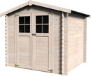 Casetta Box da Giardino per Attrezzi 2,30x2,13m Senza Pavimento in Legno Abete 19mm Milovic NG