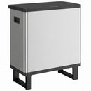 Pattumiera Automatica con Sensore 54 L 57,7x34,6x66,8 cm a 3 Scomparti con Secchi Interni Rimovibili in Acciaio Inox Argento      