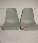 Set 2 Sedie 49x48,5x88 cm in Polipropilene Grigio Chiaro Seconda Scelta