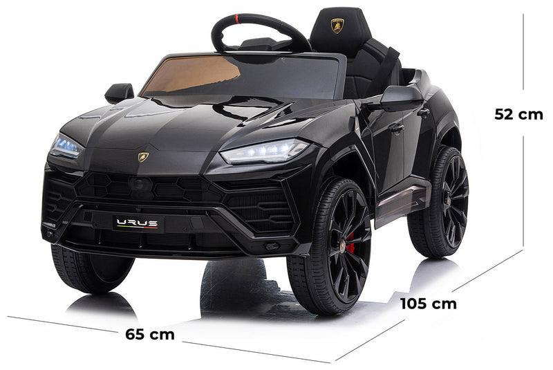 Macchina Elettrica per Bambini 12V con Licenza Lamborghini Urus Nera