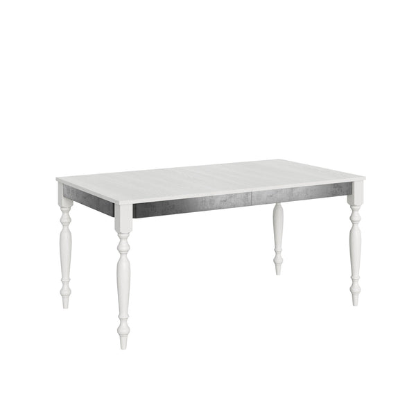 online Tavolo Allungabile 160-264x90x80 cm Romagna Iron Bianco Frassino