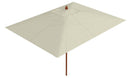 Ombrellone da Giardino 3x4 m Palo Ø60 mm in Legno Telo in Acrilico Danieli Sydney Ecrù