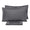 Ensemble de draps doubles dessus et dessous et taies d'oreiller unies Garrini Clarice Grey