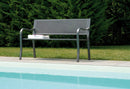 Panca 2 Posti 128x53x80 cm in Ferro Vorghini Lazise Antracite