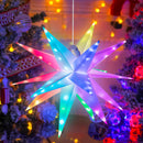 Stella Luminosa di Natale da Soffitto Ø50 cm LED RGB con App e Telecomando in PVC Multicolore      
