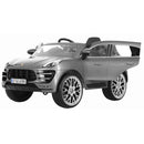 Macchina Elettrica Suv per Bambini 12V con Licenza Porsche Macan Silver
