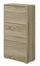 Étagère à Chaussures 3 Compartiments 67x28x112 cm 18 Paires en MDF Chêne