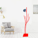 Appendiabiti da Terra 33x33x178 cm in Ferro Battuto Vasconi Castagno Rosso