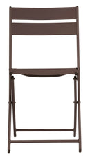 Sedia da Giardino Pieghevole 44x85x51 cm Lucca in Alluminio Chocolate