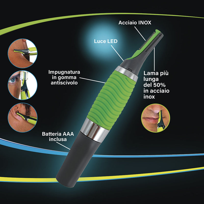 Rasoio Regolatore di Precisione a Batteria Kooper  Verde