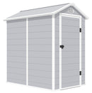 Casetta Box da Giardino in Plastica 134x192x204 cm Grigio