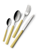 Servizio Set di Posate 24 Pezzi in Acciaio Eme Fast Giallo 62